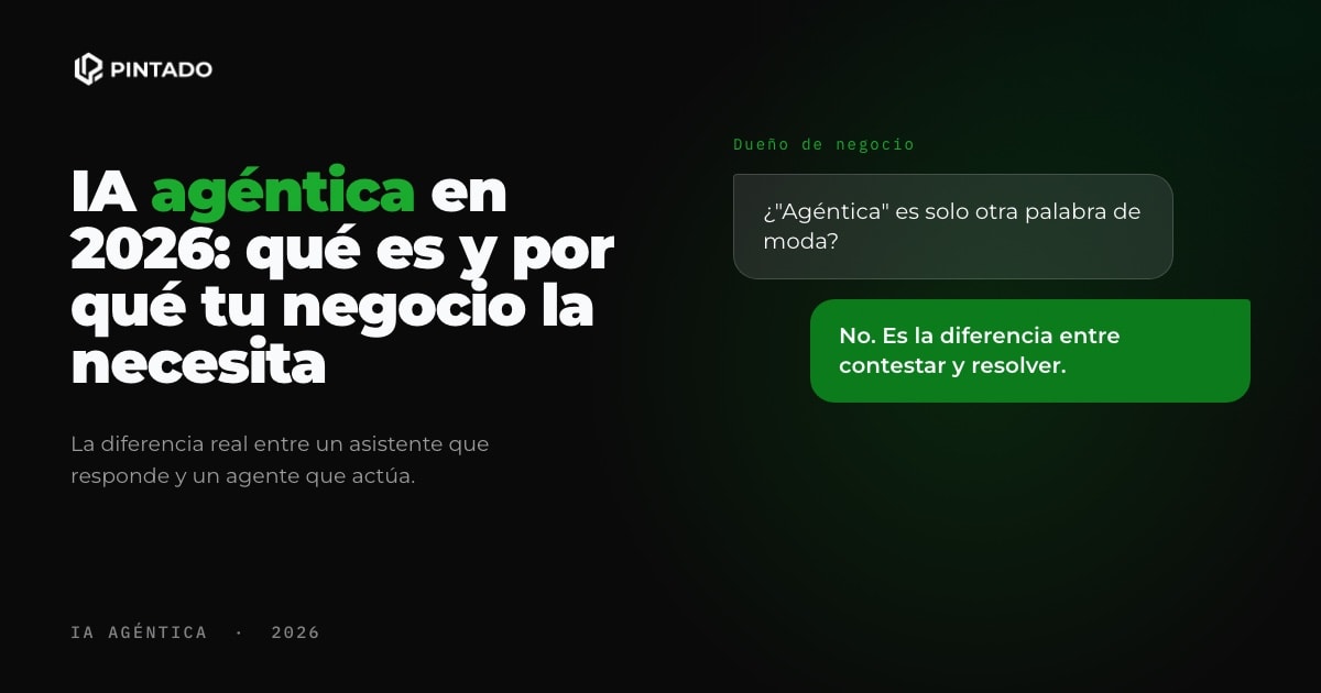 IA agéntica en 2026: qué es, cómo funciona y por qué tu negocio la necesita
