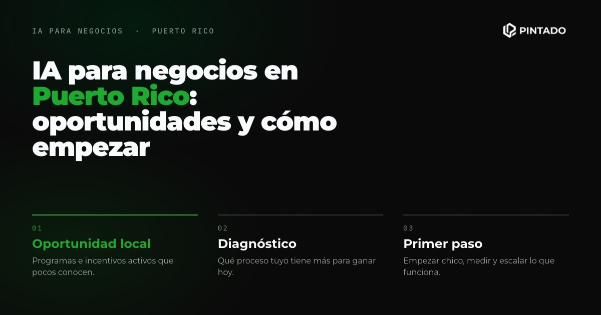 IA para negocios en Puerto Rico: oportunidades, programas y cómo empezar