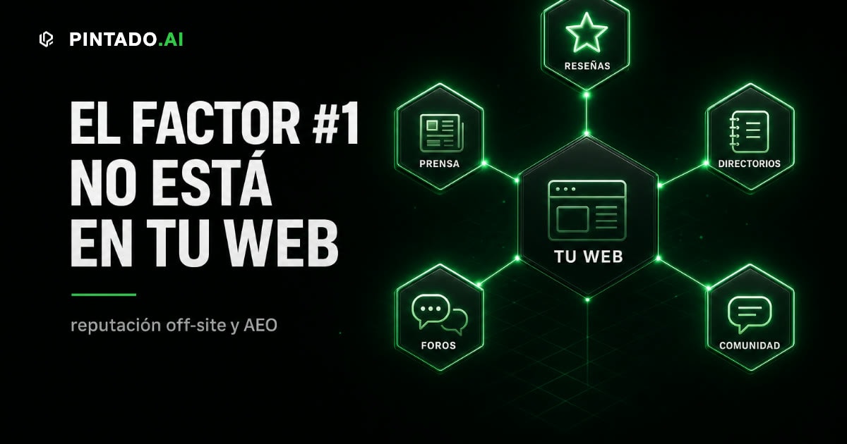 Para que la IA recomiende tu negocio, tu página web es solo la mitad del juego